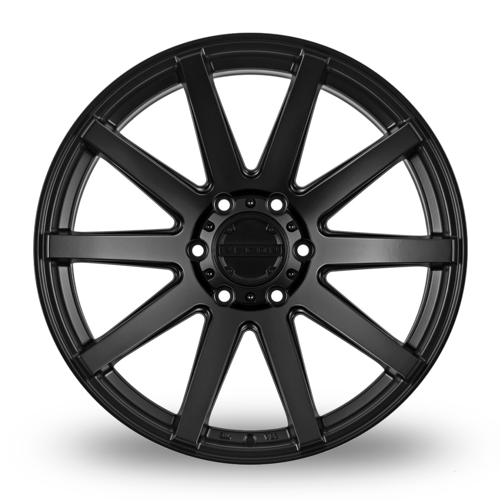 20" Recon Off-Road Force Satin Black Alloy Wheels