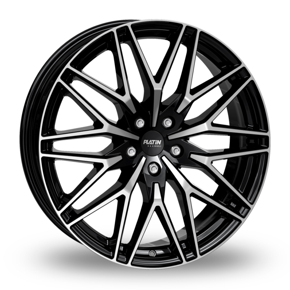 Platin P 123 Black Polished Alloy Wheels