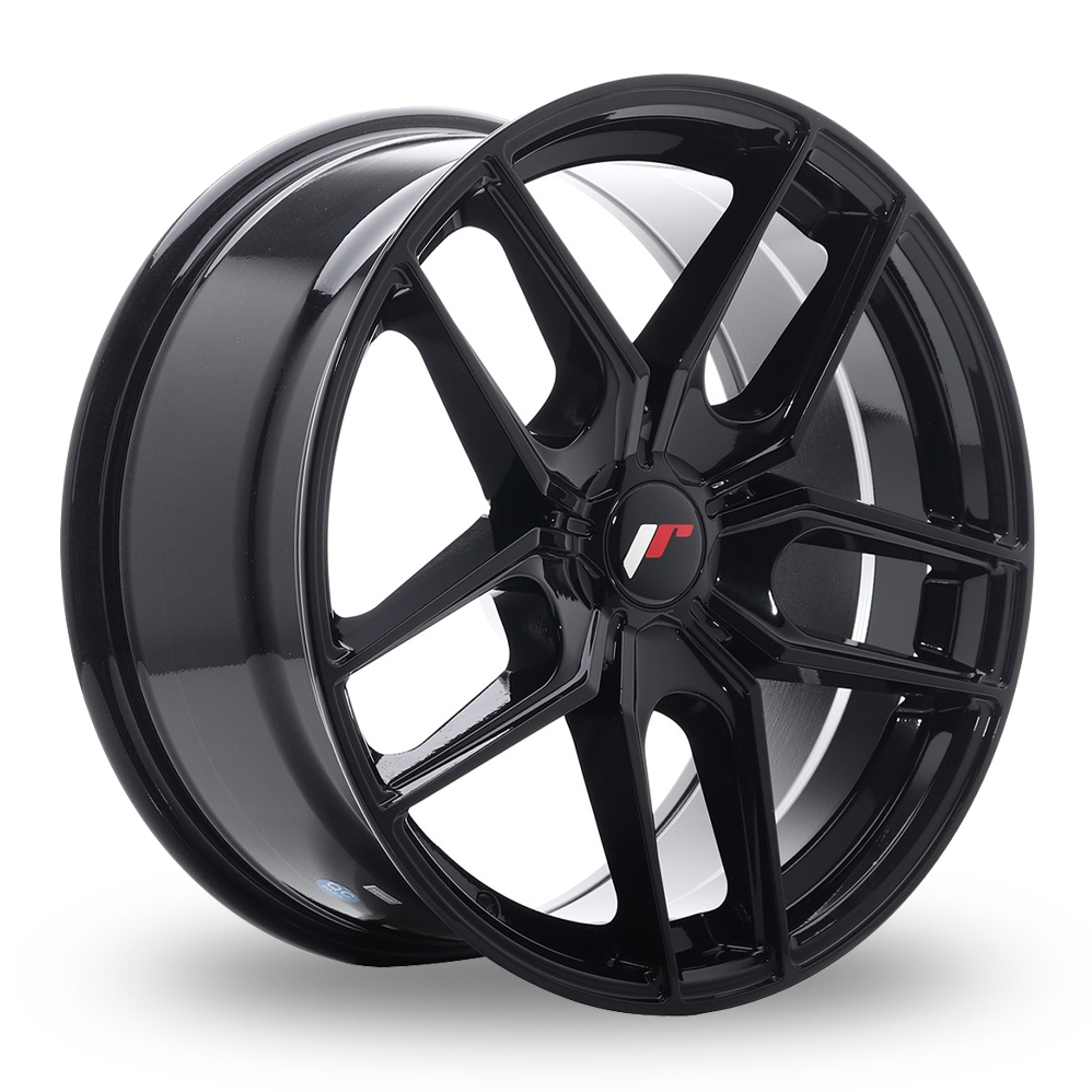 Japan Racing JR25 (8.5x19) (Custom Fitment) Gloss Black Alloy Wheels