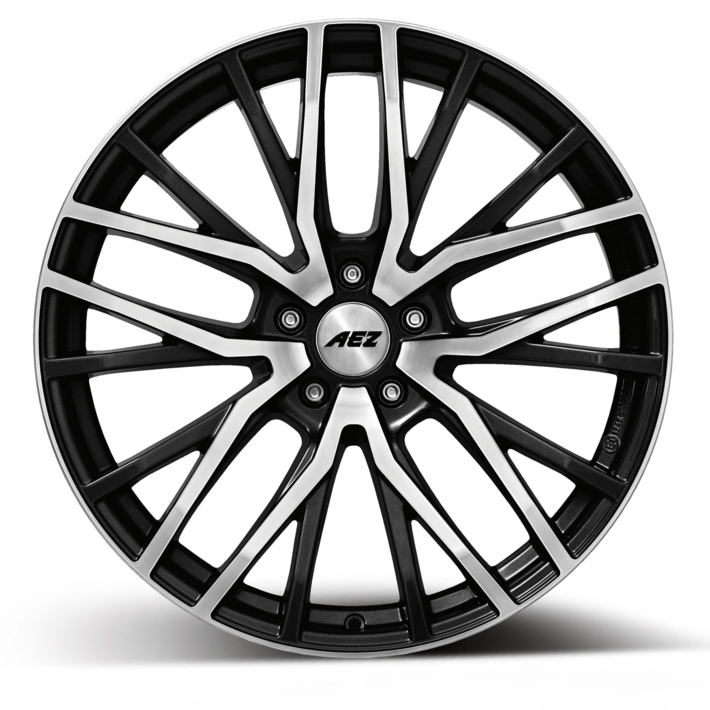 19" AEZ Panama Gunmetal Polished Alloy Wheels