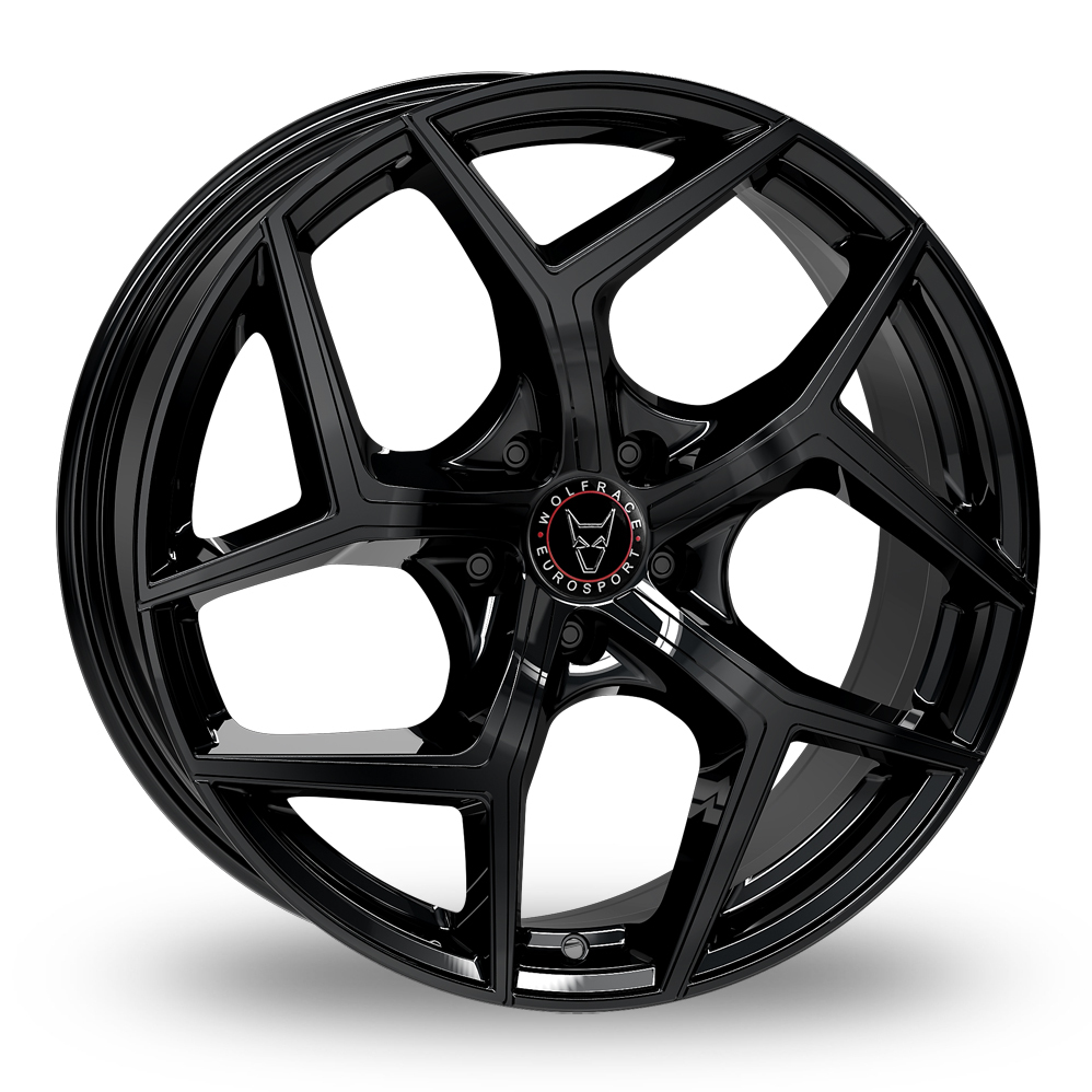 Wolfrace Eurosport TUV Salento Gloss Black Alloy Wheels
