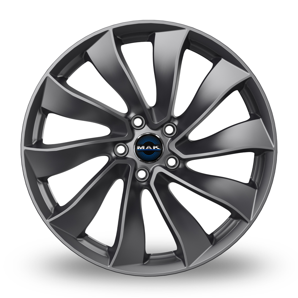 18" MAK Solar Gloss Gunmetal Metallic Alloy Wheels
