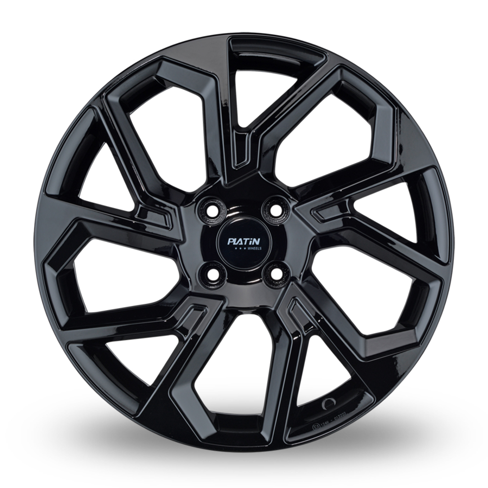 18" Platin P 103 Gloss Black Alloy Wheels