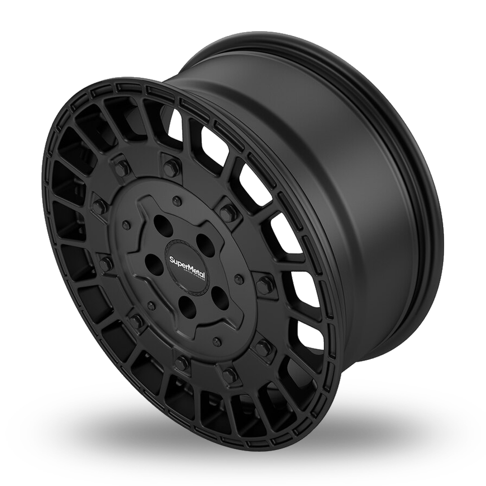 17" SuperMetal RIG Matt Black Alloy Wheels