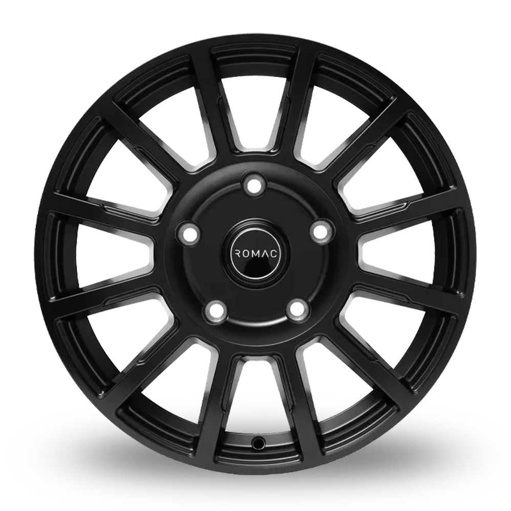 18" Romac Stealth Satin Black Alloy Wheels