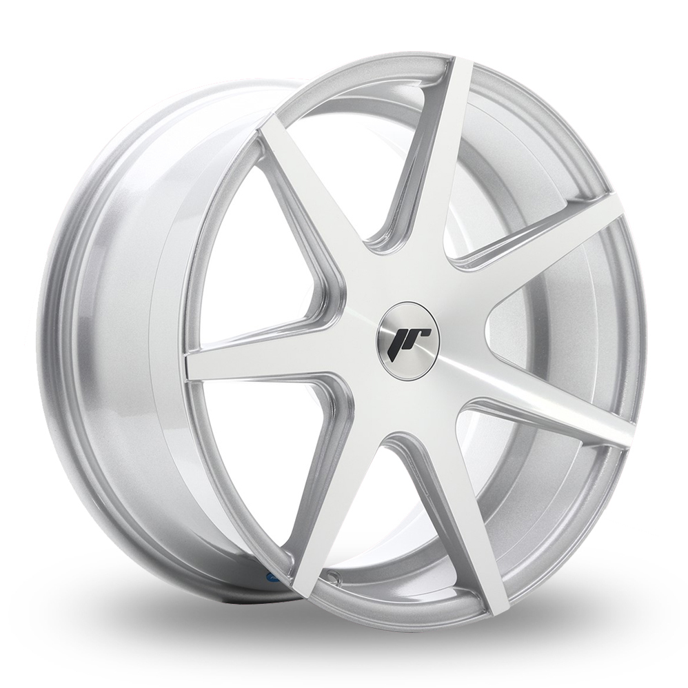 Japan Racing JR20 (8.5x18) (Custom Fitment) Silver Machined Face Alloy Wheels