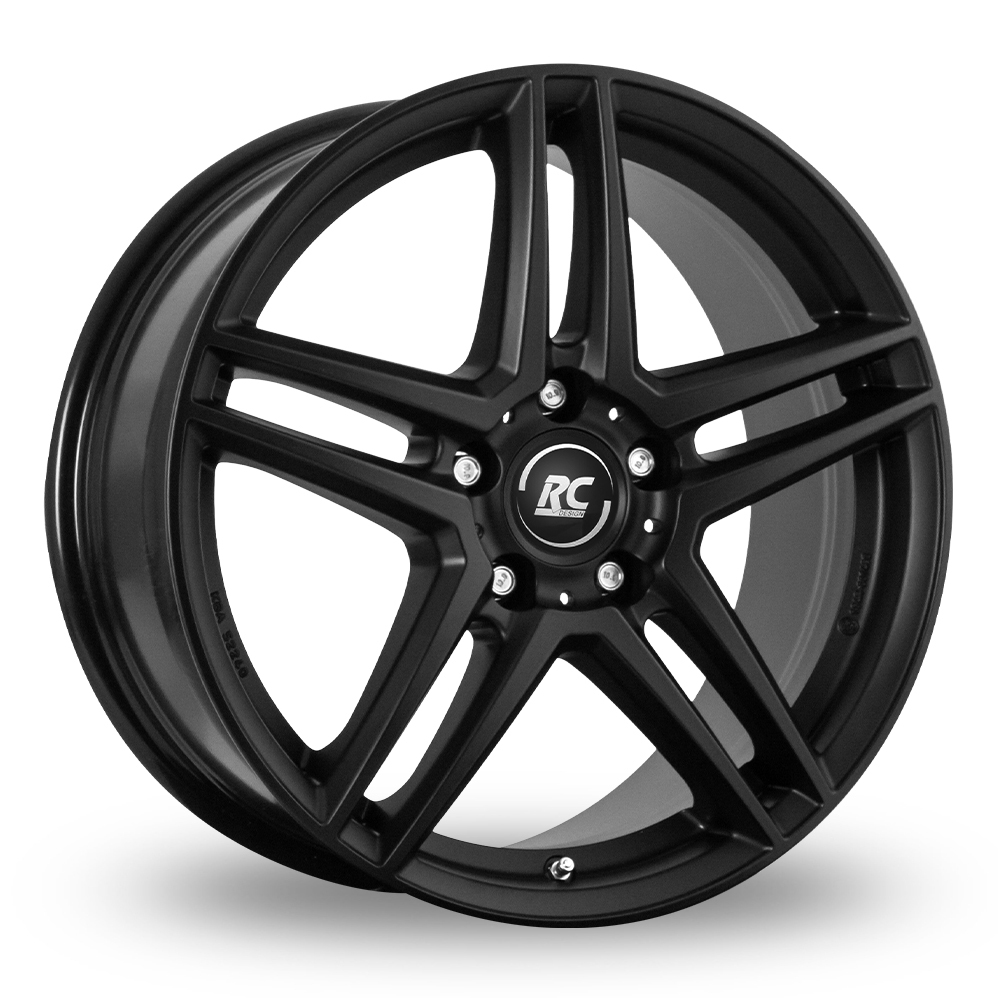 16" RC Design RCD17 Matt Black Alloy Wheels
