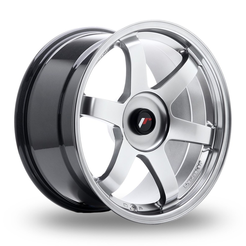 Japan Racing JR3 (9.5x18) (Custom Fitment) Hyper Black Alloy Wheels