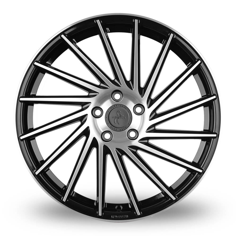 20" Keskin Tuning KT17 Black Polished Alloy Wheels