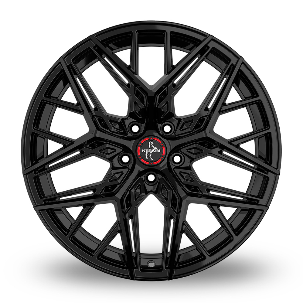20" Keskin Tuning KT25 Gloss Black Alloy Wheels