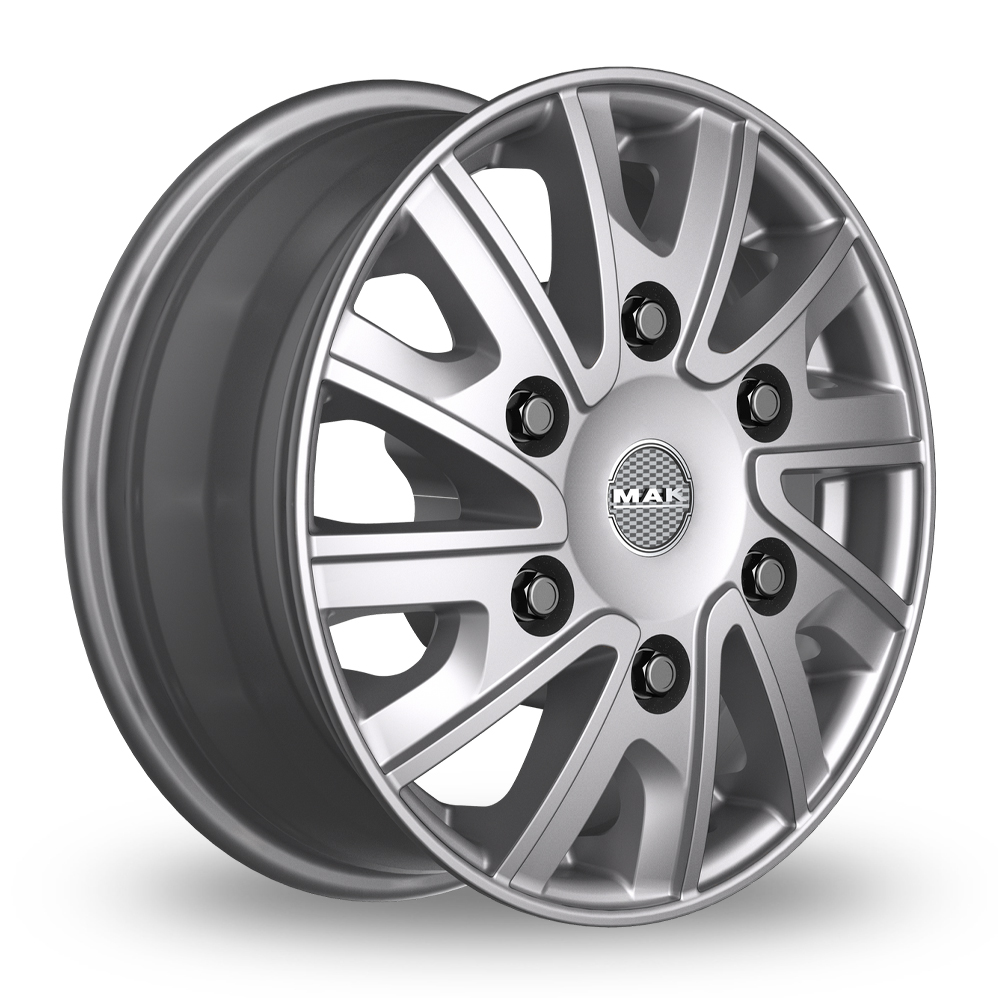 16" MAK Deliver Silver Alloy Wheels