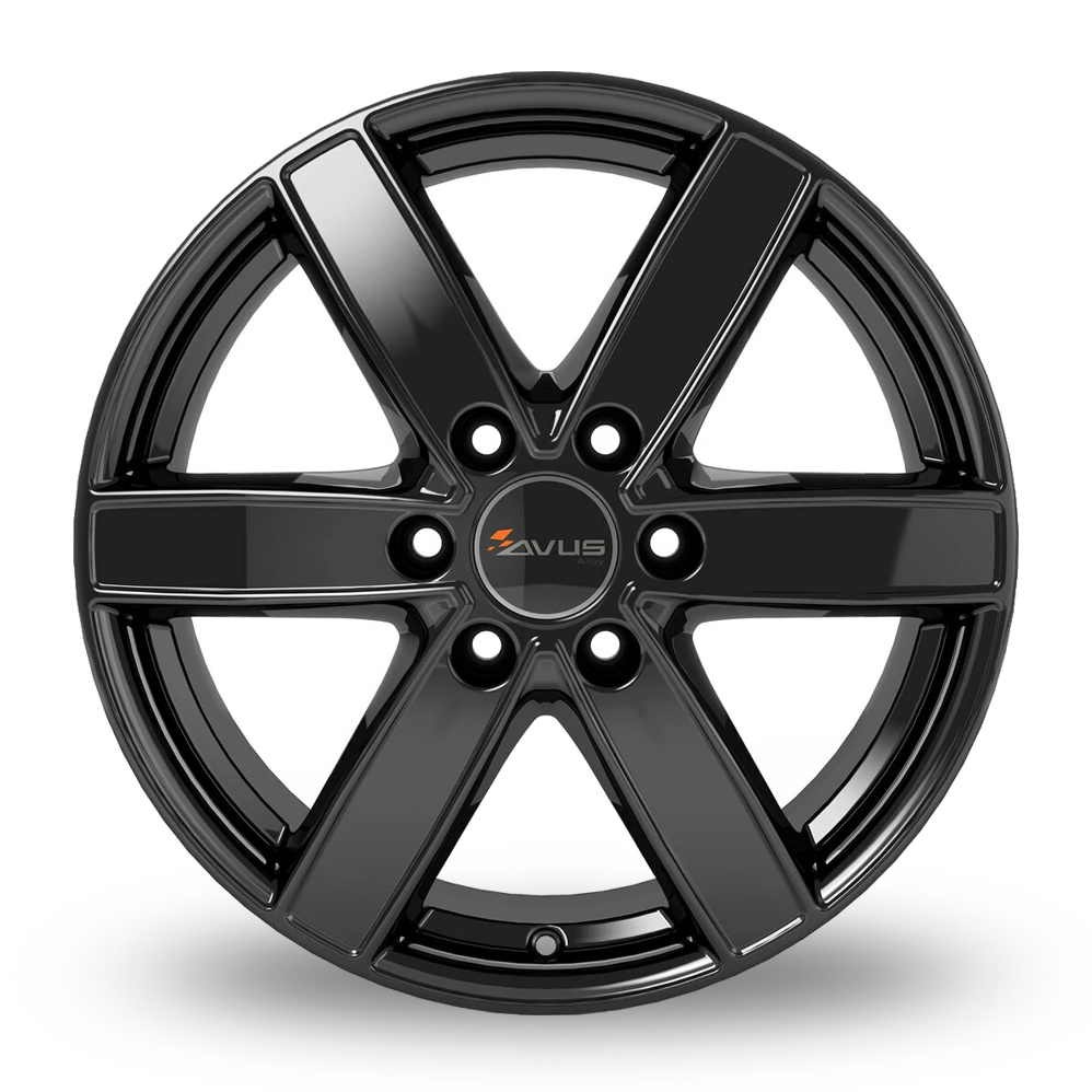 16" Avus Racing AC-V61 Black Alloy Wheels
