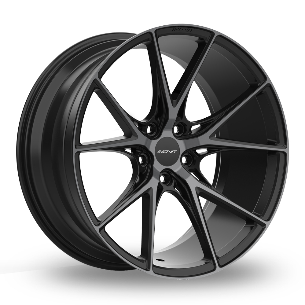 20" Inovit Speed Black/Polished Wider Rear Alloy Wheels