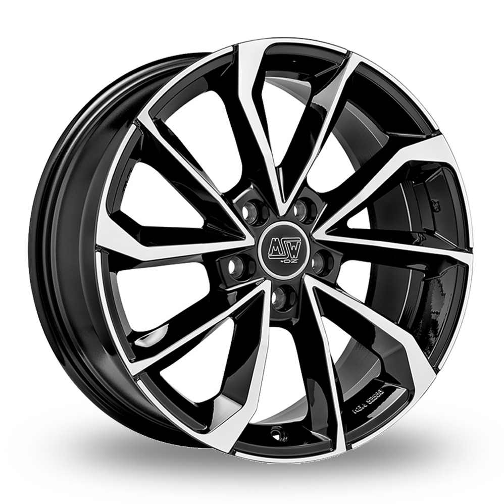 17 Inch MSW (by OZ) 42 Van Gloss Black Polished Alloy Wheels