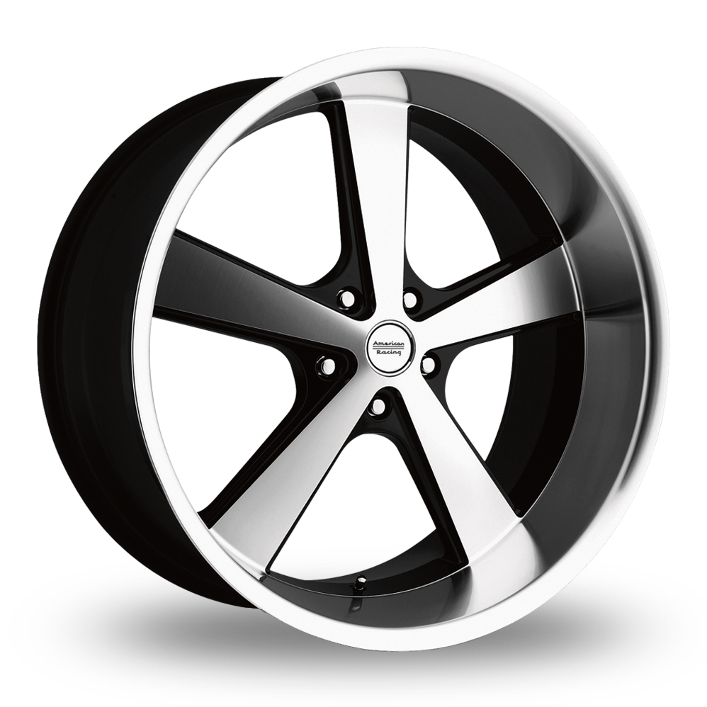 American Racing Vintage VN701 Nova (USA Warehouse) Gloss Black Machined Alloy Wheels