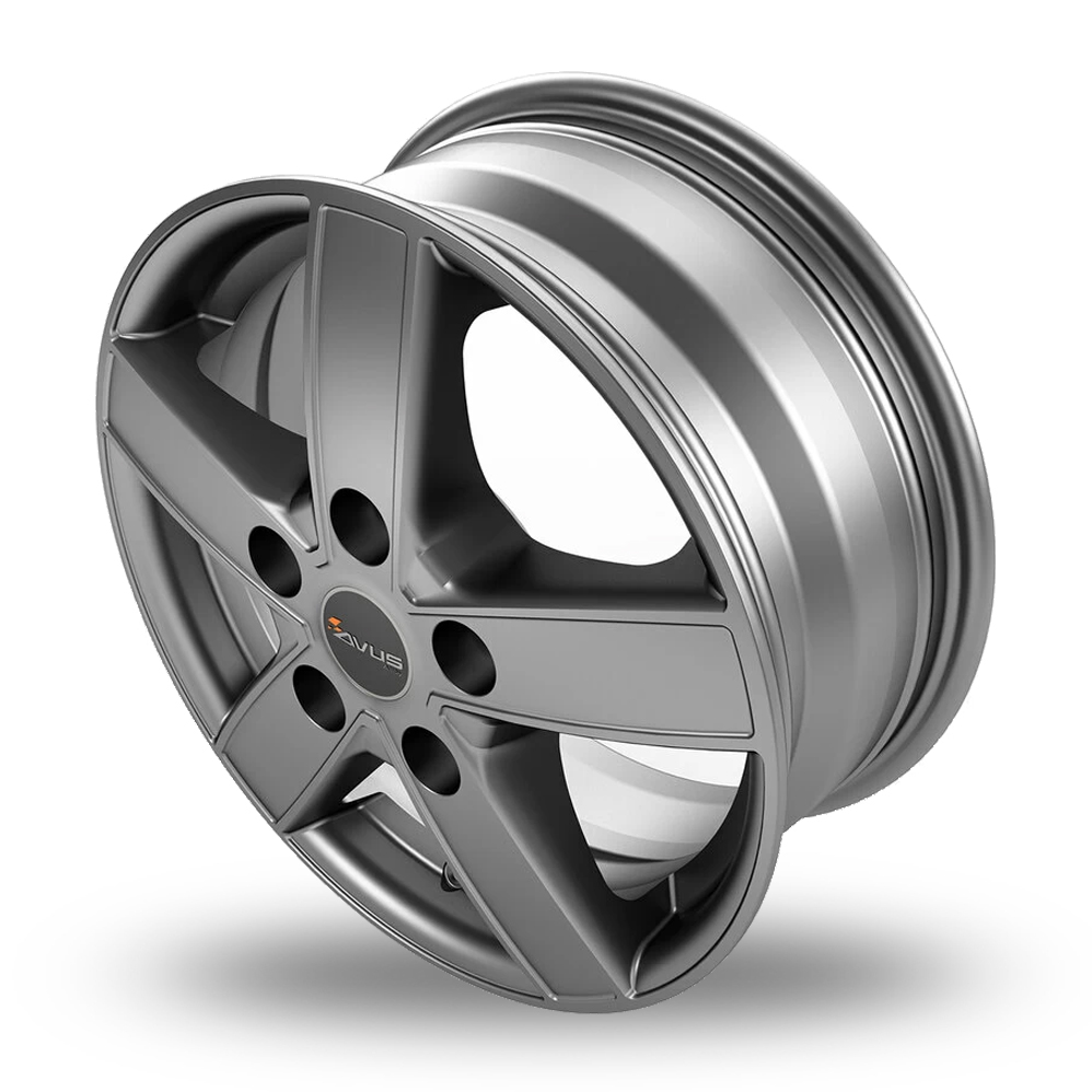 16" Avus Racing AC-V51 Matt Anthracite Alloy Wheels