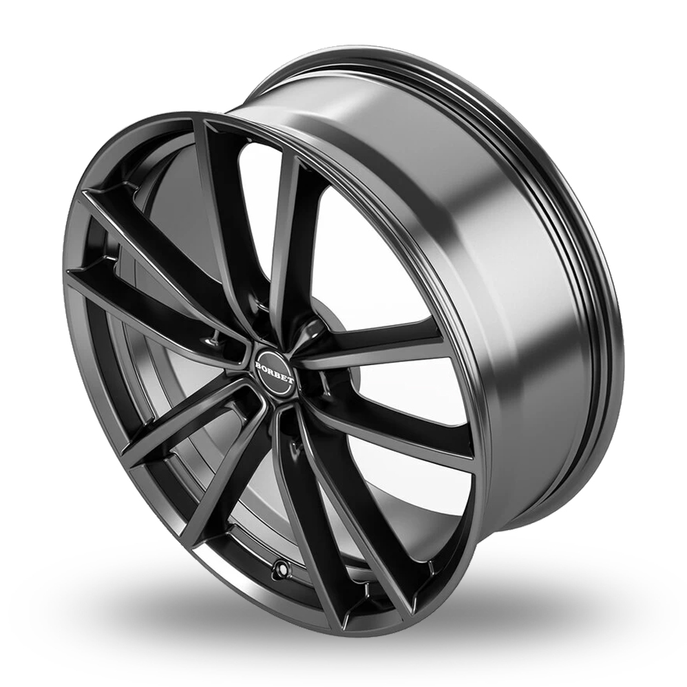 19" Borbet W Gloss Anthracite Alloy Wheels