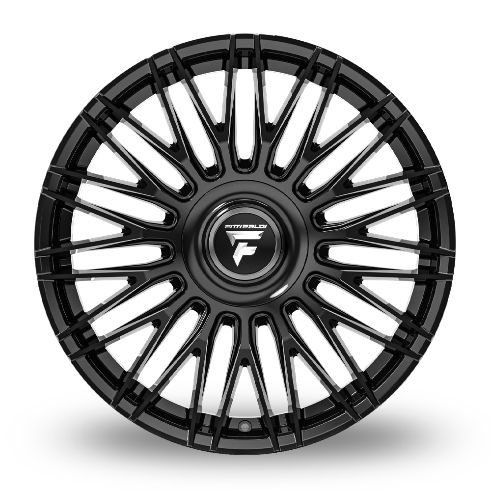 24" Fondmetal FS369 Fittipaldi Gloss Black Alloy Wheels