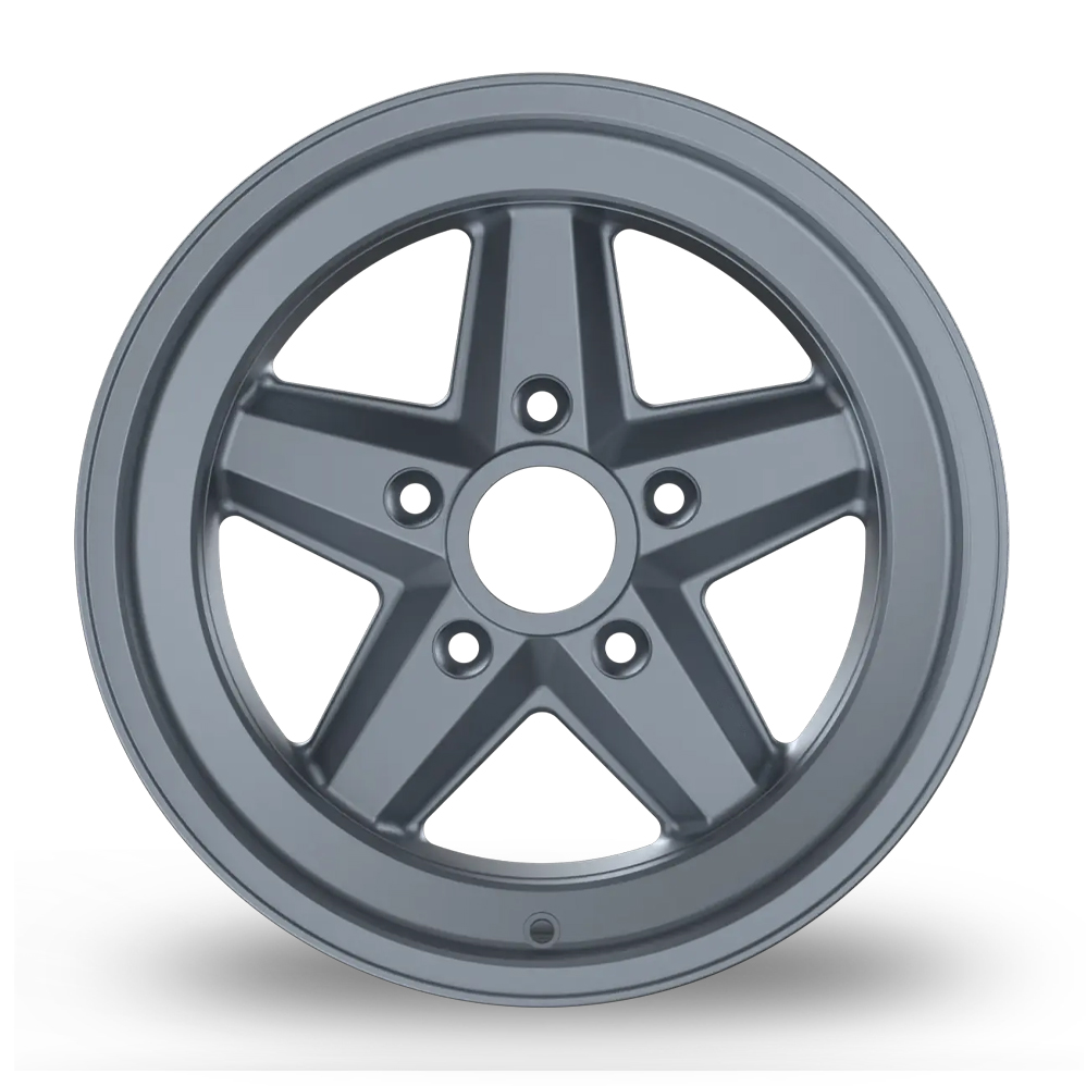 16" Fondmetal NOS16 Matt Silver Alloy Wheels