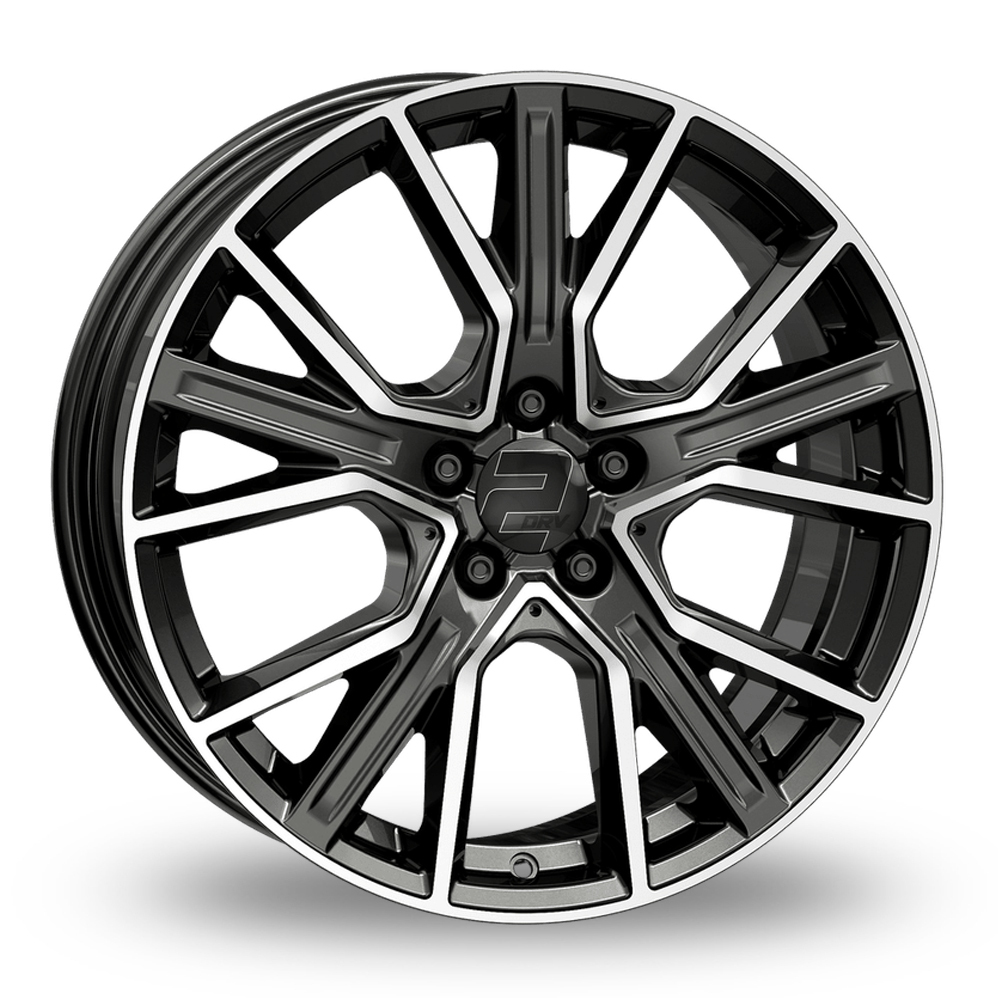 2DRV WH34 Dark Gunmetal Machined Alloy Wheels
