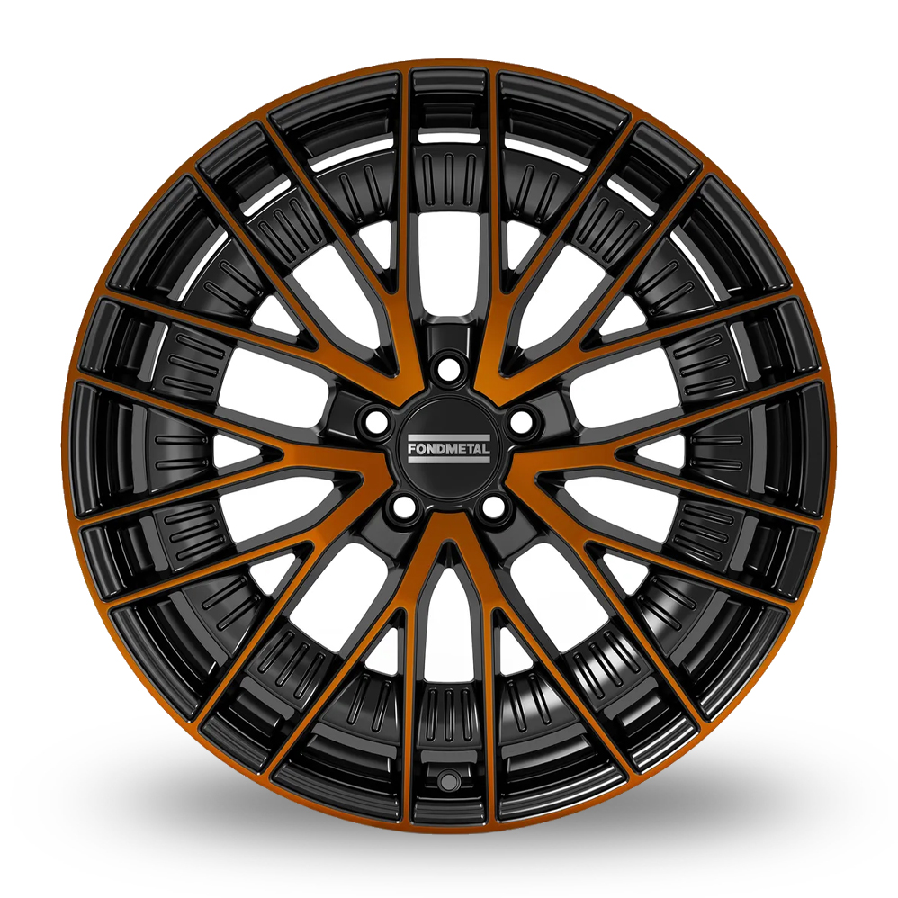 18" Fondmetal Kari Gloss Black Bronze Machined Alloy Wheels