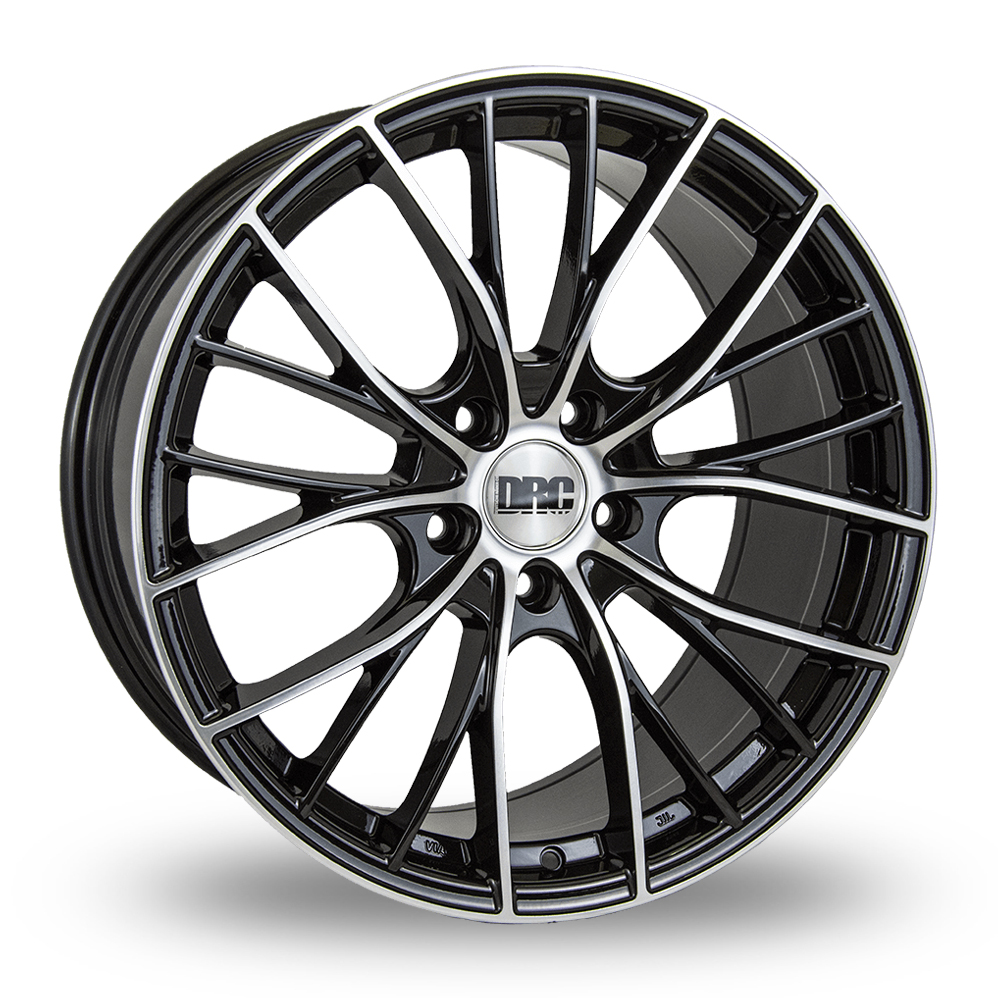8x19 5x112 ET45 DRC DMM (Black Polished Face) (73.1cb) (825kg Load) Alloy Wheels