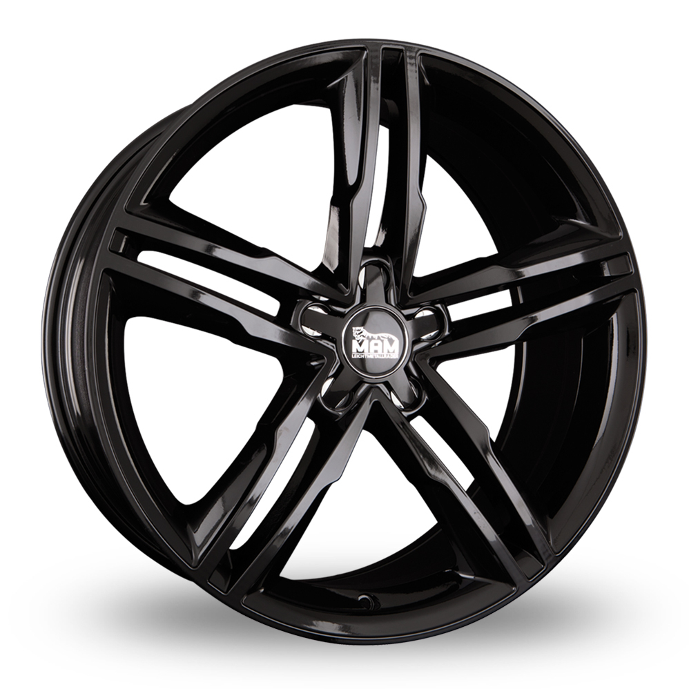 MAM A1 Black Polished Alloy Wheels