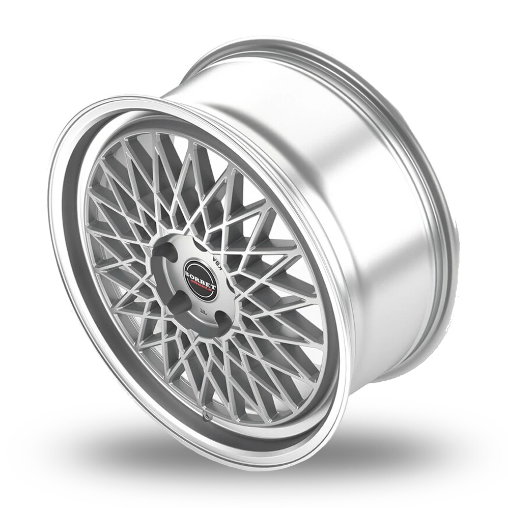17" Borbet B Silver Polished Rim Alloy Wheels