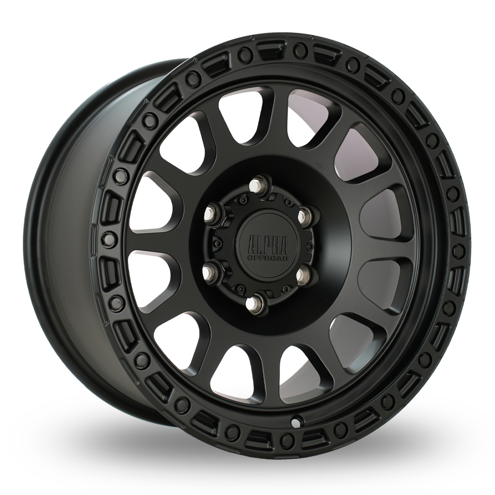 Alpha Off-Road Brawler Satin Black Alloy Wheels