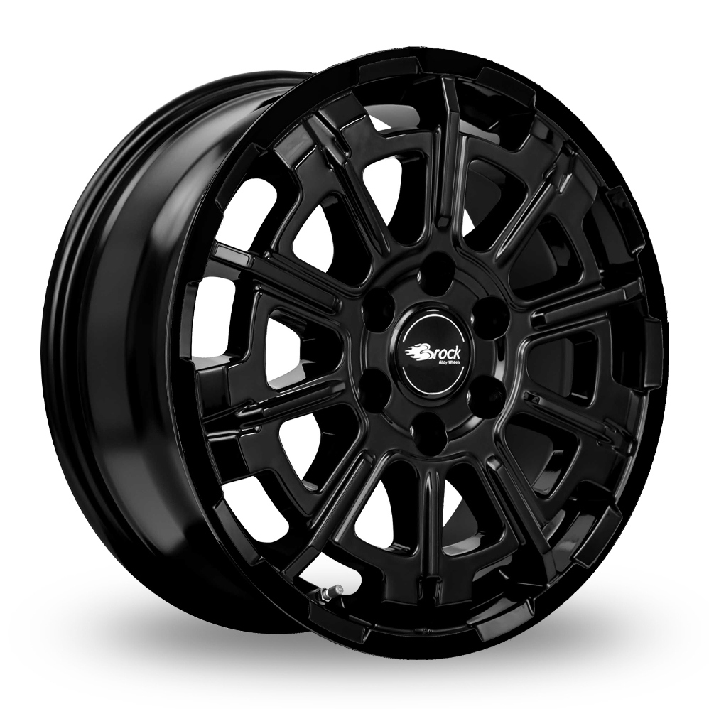 Brock B45 Gloss Black Alloy Wheels
