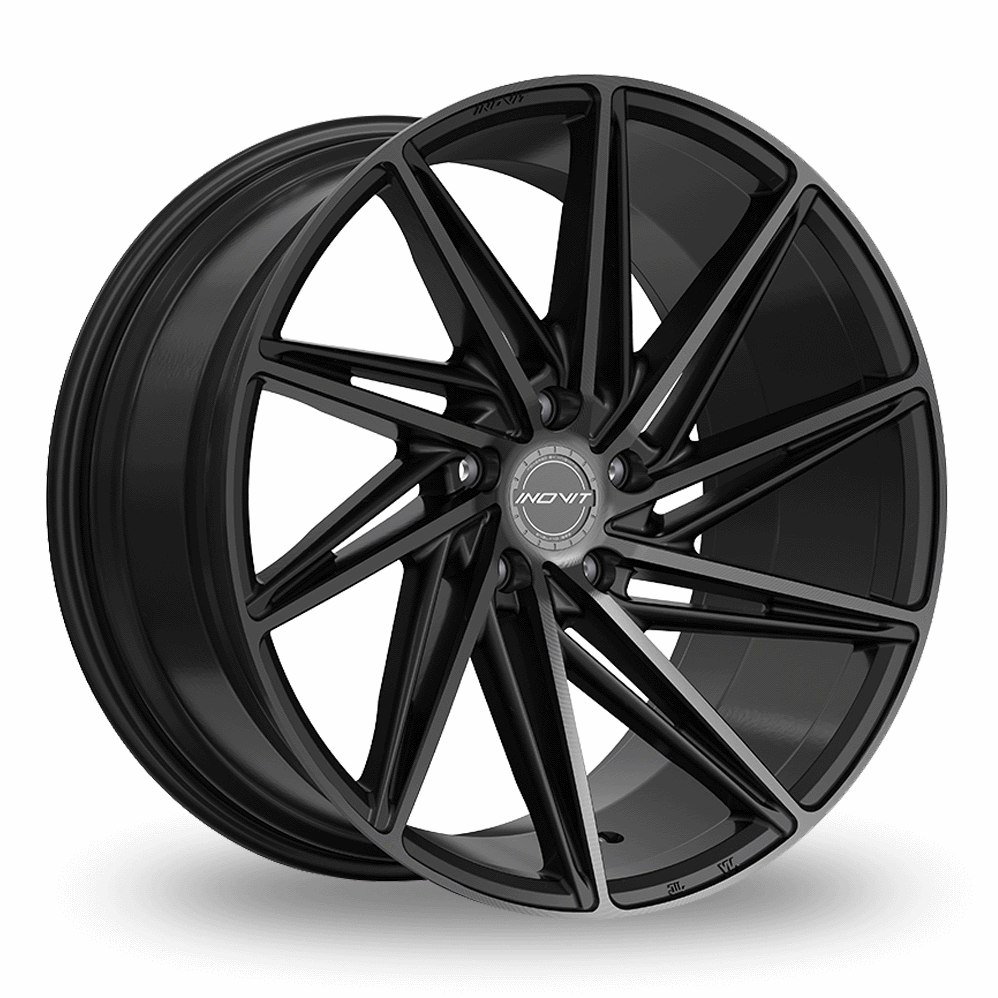 20" Inovit Turbine 2 Satin Black Machined Dark Tint Alloy Wheels
