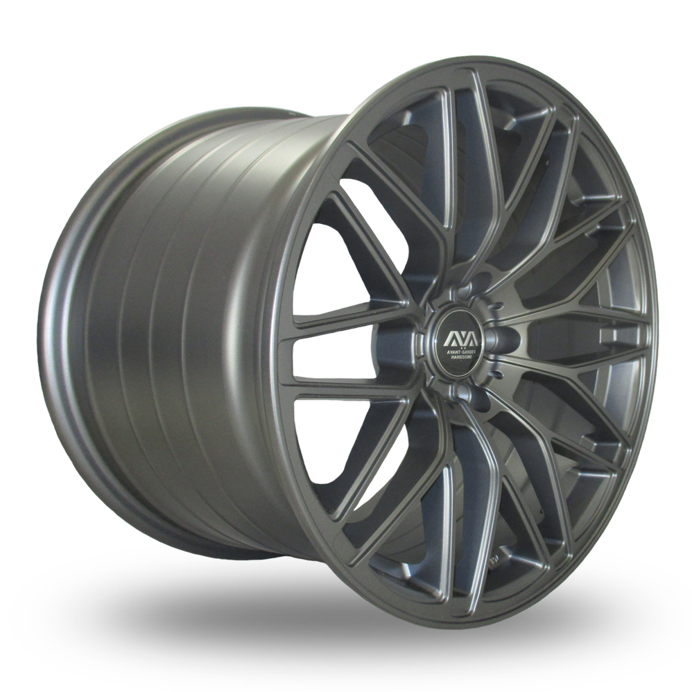 19" AVA HSF006 Matt Gun Metal Alloy Wheels
