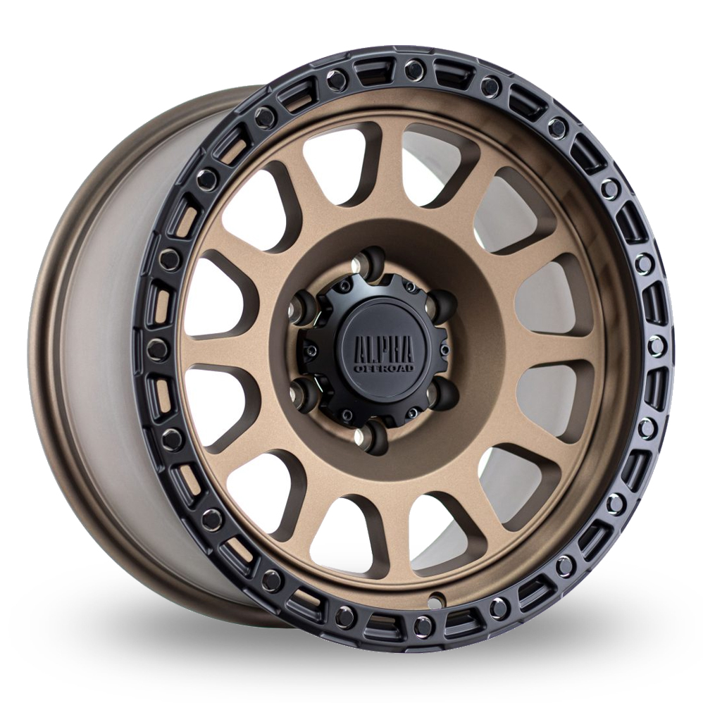 Alpha Off-Road Brawler Matt Bronze Black Lip Alloy Wheels