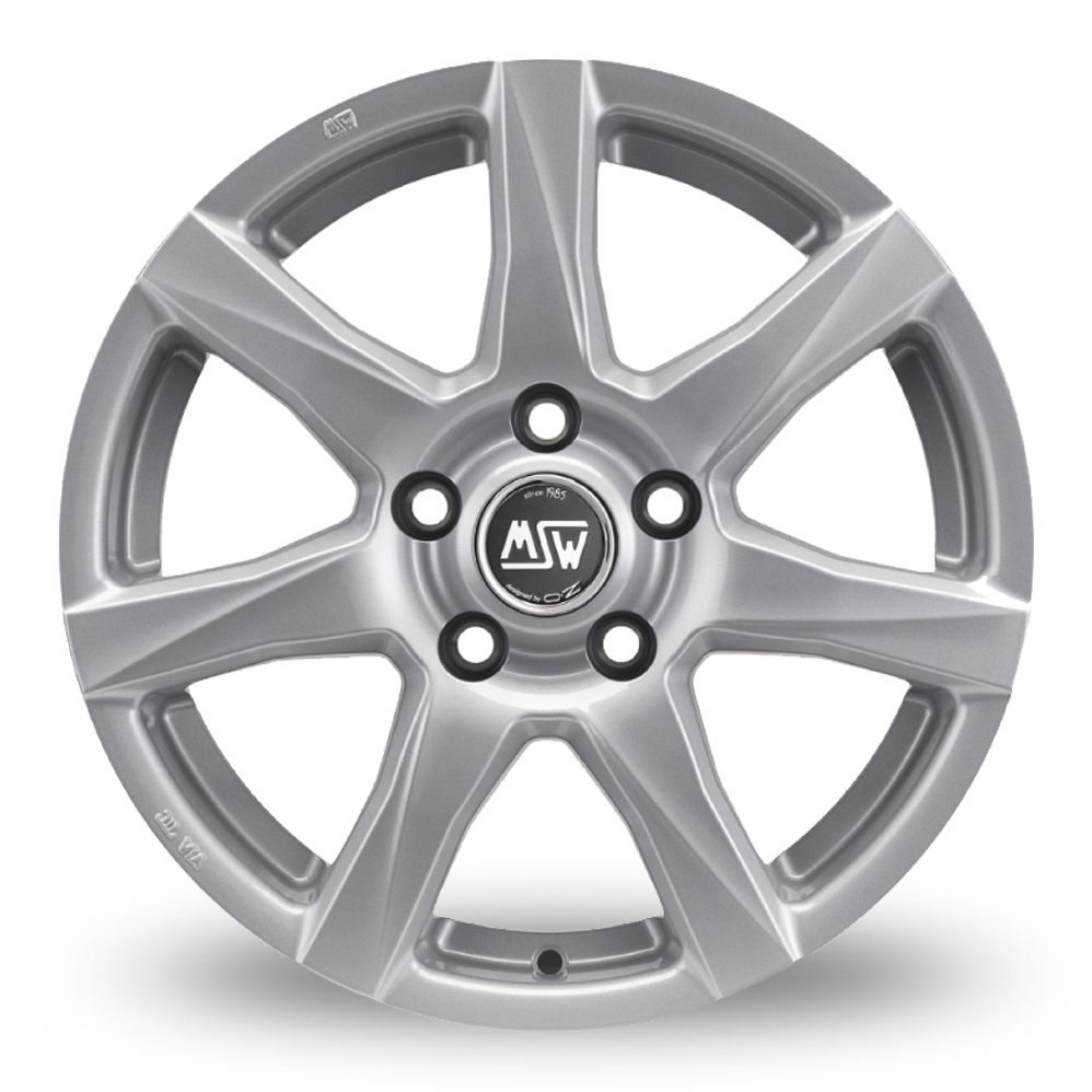 18 Inch MSW (by OZ) 77 Silver Alloy Wheels