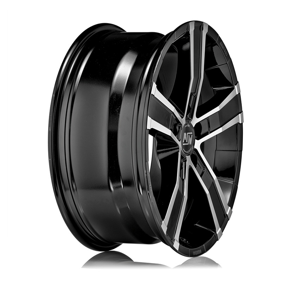 18" OZ Racing Sahara 5 Gloss Black Polished Alloy Wheels