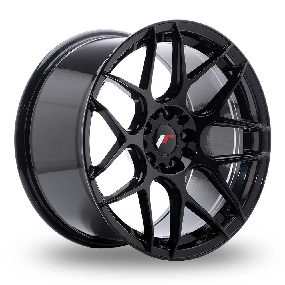 Japan Racing JR18 (8.5x18) (Custom Fitment) Gloss Black Alloy Wheels