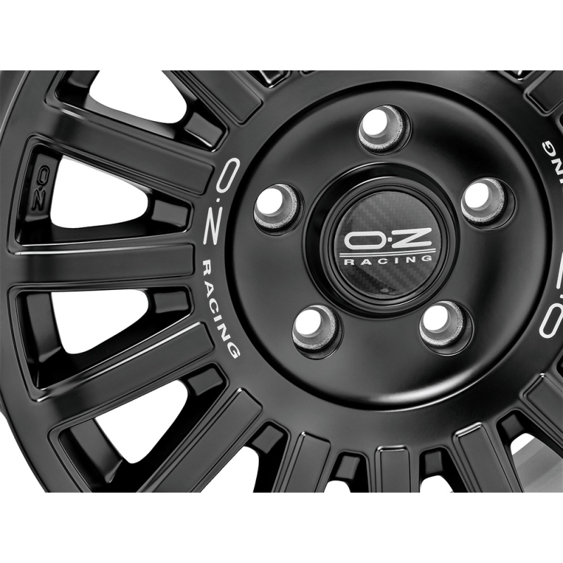 17" OZ Racing Rally Raid Matt Black Silver Lettering Alloy Wheels