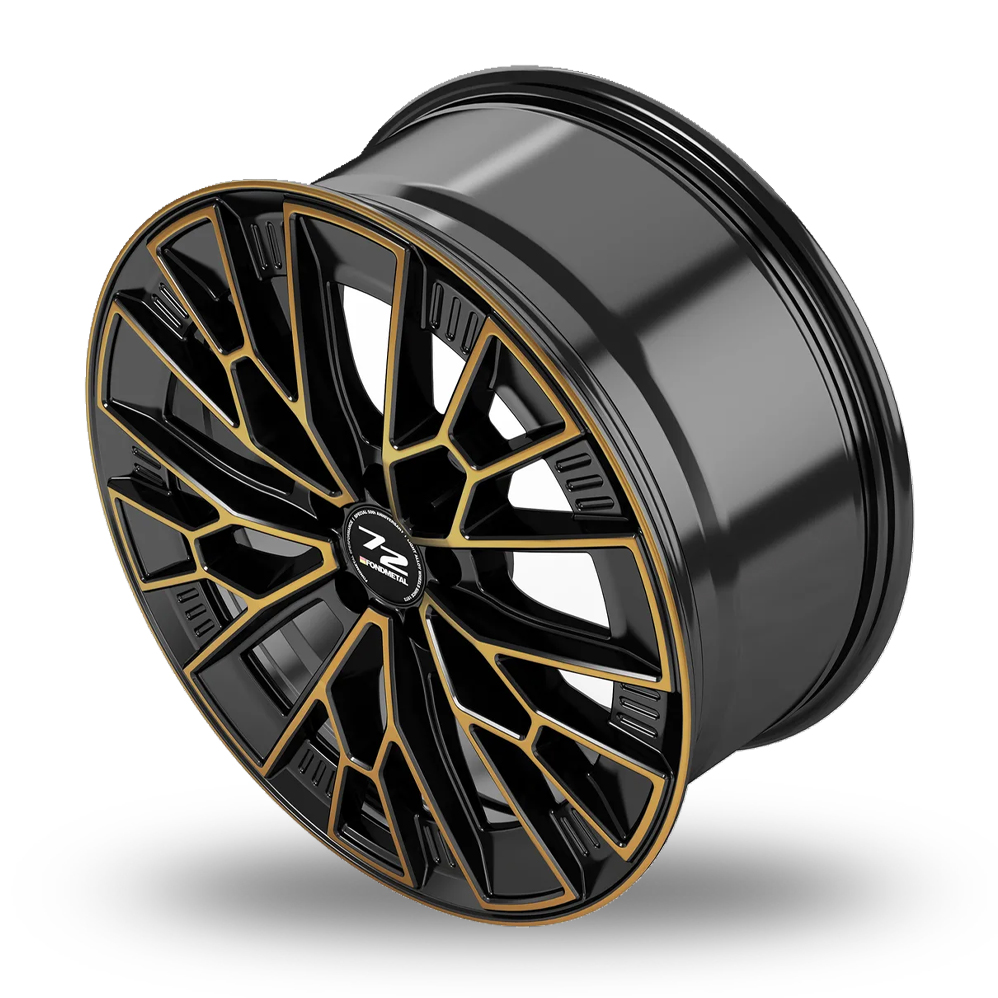 20" Fondmetal 1972 Gloss Black Bronze Machined Alloy Wheels
