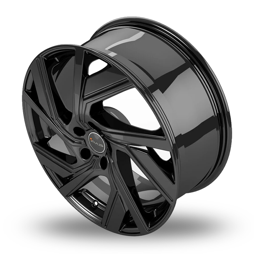 20" Avus Racing AC-521 Black Alloy Wheels