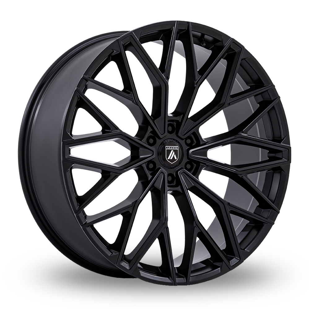 Asanti Black AB050 Mogul 6 (USA Warehouse) Matt Black Alloy Wheels