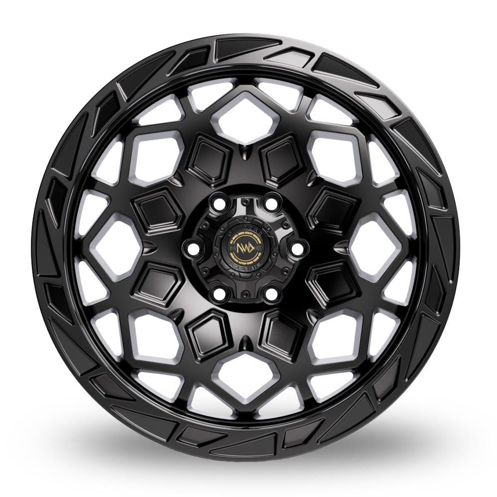 20" Hawke Apex Matt Black Alloy Wheels