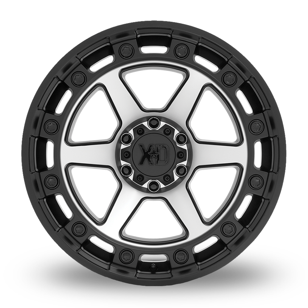 17" XD XD862 Raid Satin Black Machined Alloy Wheels