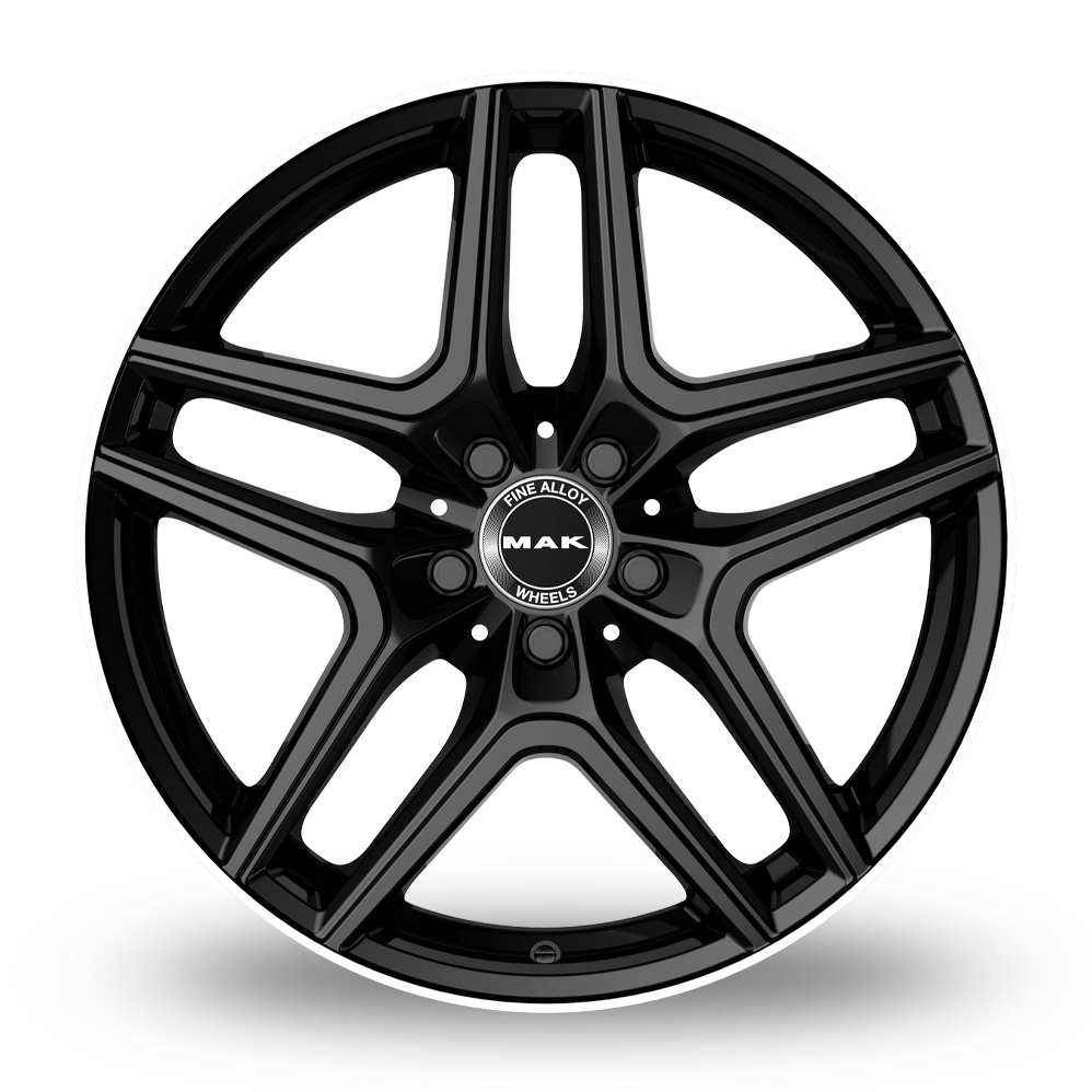 19" MAK Aurum Gloss Black Mirror Ring Alloy Wheels