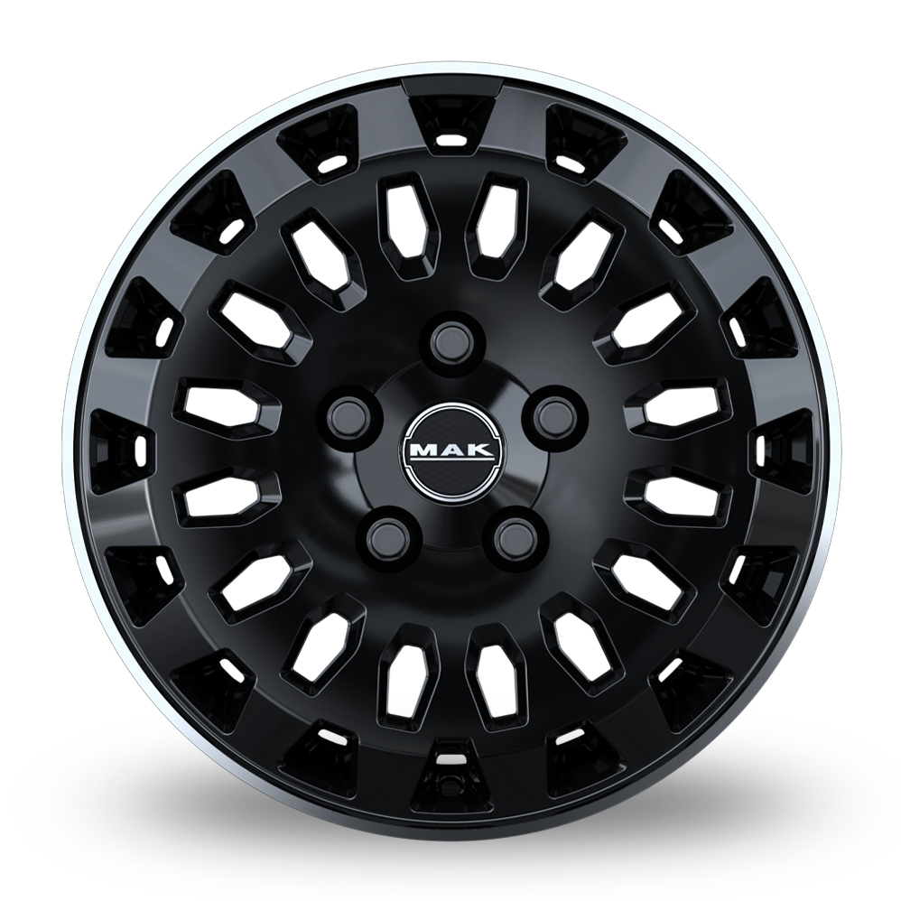 17" MAK Overland Gloss Black Mirror Ring Alloy Wheels