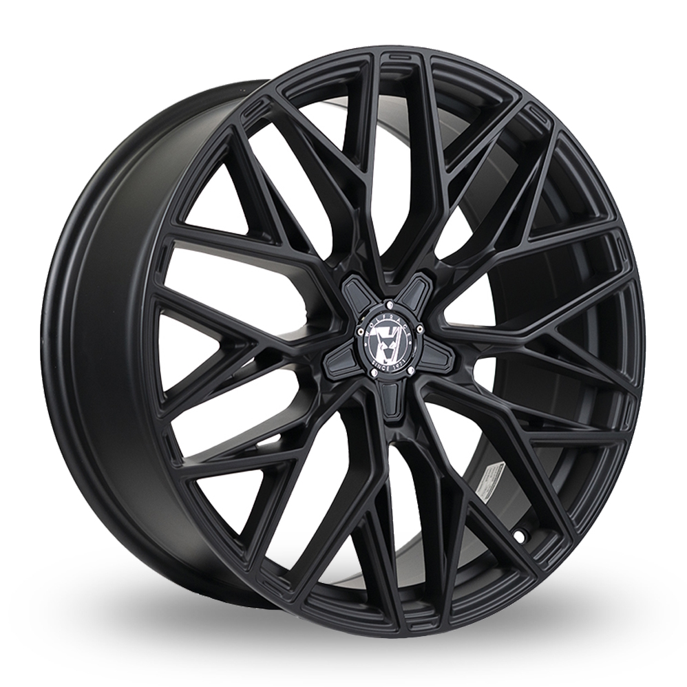 Wolfrace 71 Wolfsburg GTR Widetrack Matt Black Alloy Wheels