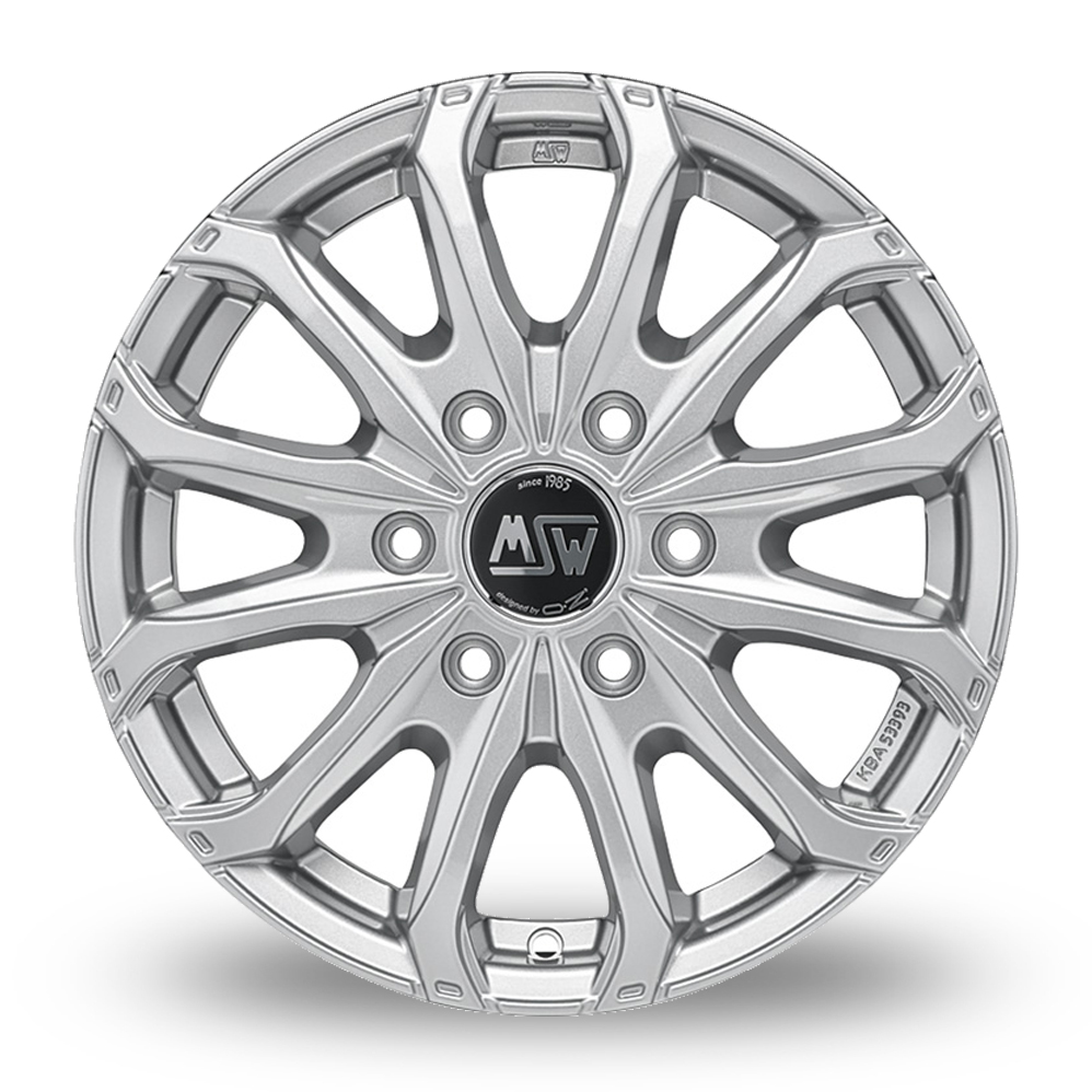 16" MSW (by OZ) 48 VAN 6 Holes Silver Alloy Wheels