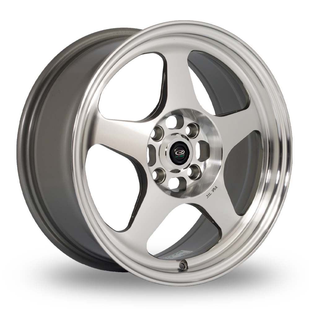 Rota Slip Steel Grey Polished Lip Alloy Wheels