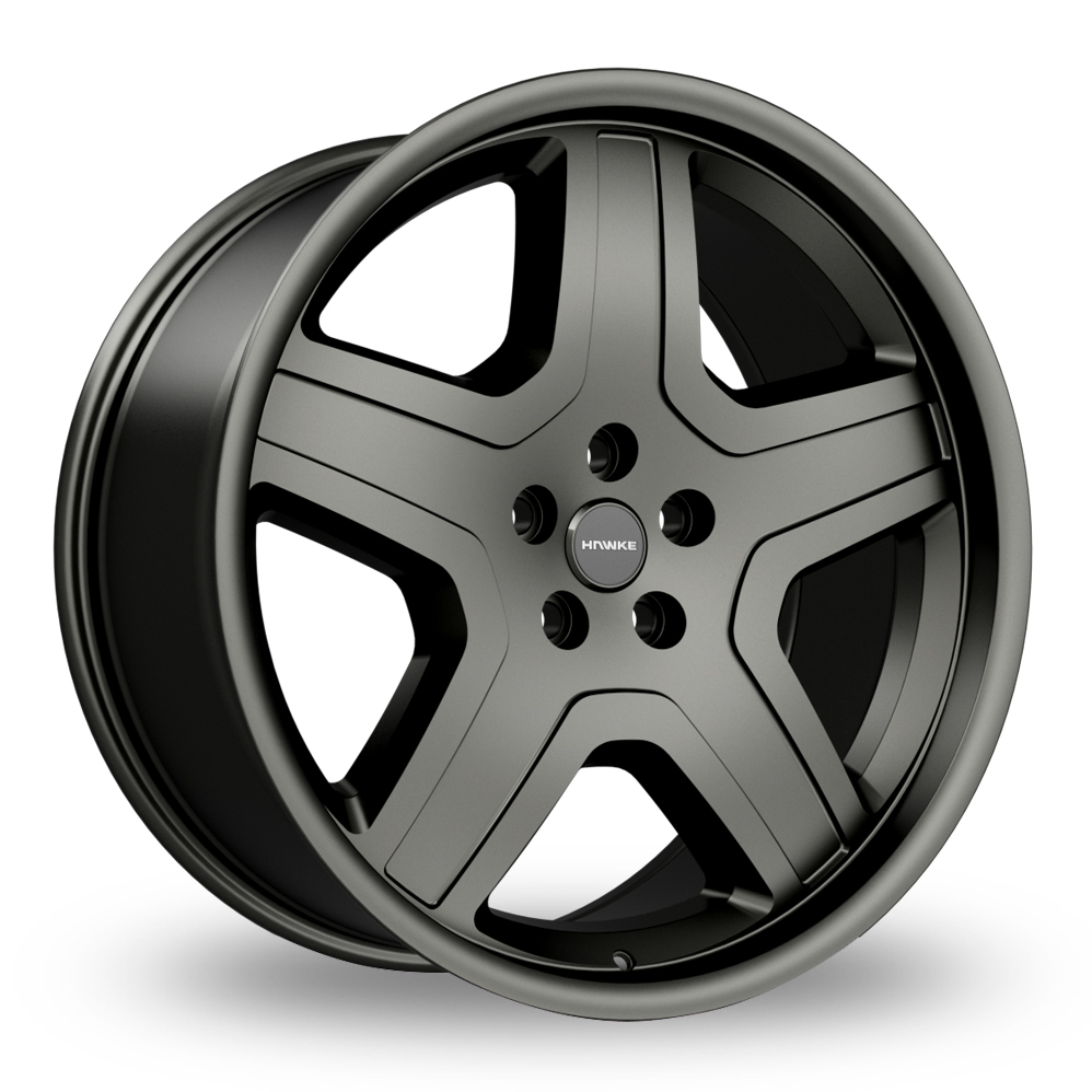 Hawke Deviant Matt Gunmetal Alloy Wheels