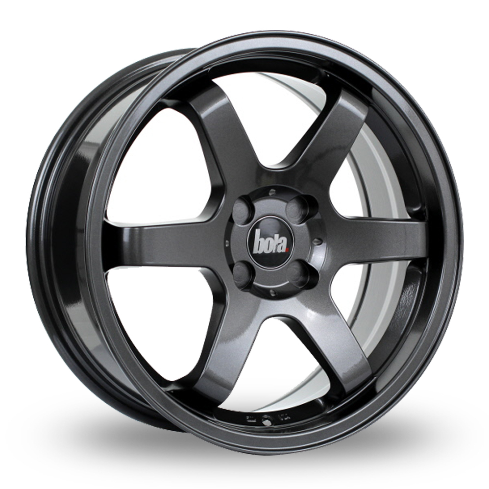 19" Bola B1 Gun Metal Wider Rear Alloy Wheels