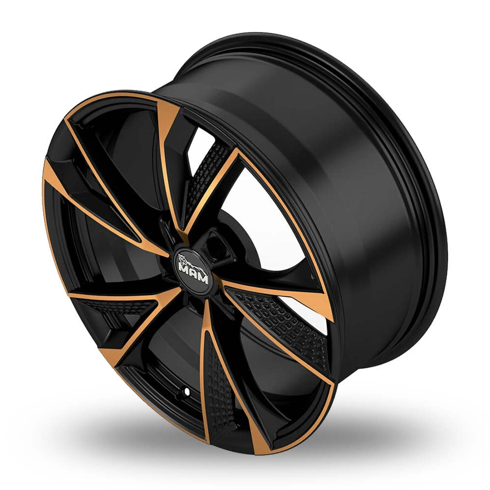 18" MAM RS6 Matt Black Copper Alloy Wheels